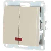 Двухклавишный выключатель LK Studio 861201-1