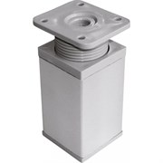 Ножка TECH-KREP 40х40х100 мм, квадрат, регулируемая сверху, алюминий