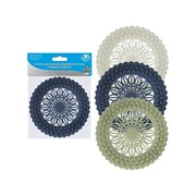 Ситечко для ванной-улавливатель волос Мультидом Ажурный цветок