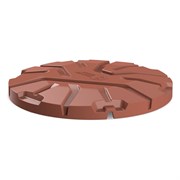 Крышка колодца POLIMER GROUP Роса - 2 цвет коричневый