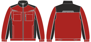 Куртка ProfLineSpecialist (тк.Смесовая,240), красный/черный