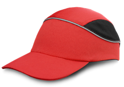 Каскетка защитная РУБЕЖ, красный, СОП (упак. 25шт)