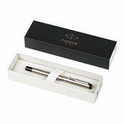 Ручка перьевая PARKER "Vector Stainless Steel", корпус серебристый, детали из нержавеющей стали, синяя, S0029690