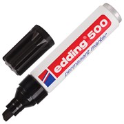 Маркер перманентный (нестираемый) EDDING 500, ЧЕРНЫЙ, ЗАПРАВЛЯЕМЫЙ, скошенный наконечник, 2-7 мм, E-500/1, Е-500/001