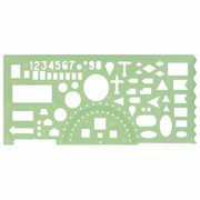 Линейка офицерская 20 см, BRAUBERG, зеленая, 65 тактических элементов, отливная шкала, 210833