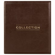 Альбом нумизмата из экокожи для монет и купюр OPTIMA, 245х270 мм, со стартовым комплектом, STAFF, 238075