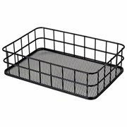 Органайзер-корзинка для косметики и мелочей металлическая MONTE VITA (МОНТЕ ВИТА), 242х162х63 мм, черный, 272482