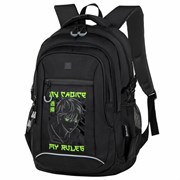 Рюкзак BRAUBERG CONTENT универсальный, 3 отделения, светоотражающий принт, "Anime choice", 47х33х18 см, 272566