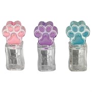 Точилка фигурная "Лапка", стеклянная серия, пластиковая, корпус ассорти, дисплей, CNT, 75067