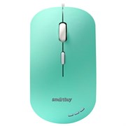 Мышь проводная бесшумная SMARTBUY 288-LG, USB, 3 кнопки + 1 колесо, оптическая, зеленая, 06826, SBM-288-LG