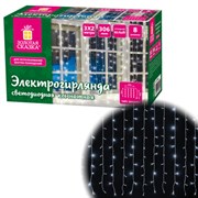 Электрогирлянда-занавес комнатная "Штора" 3х2 м, 306 LED, холодный белый, 220 V, ЗОЛОТАЯ СКАЗКА, 591333