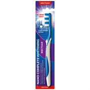 Зубная щетка жесткая, LAIMA DENT "Nano Complete WHITENING", безопасное отбеливание, 609317