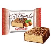 Конфеты шоколадные СЛАВЯНКА "Боярушка", вафельные, с арахисом и пралине, 1000 г, пакет, 70093