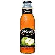 Сок яблочный SWELL осветленный в стеклянной бутылке 0,75 л, для детского питания, 4040180070