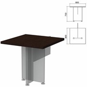 Столешница стола приставного "Приоритет" (800х800х750 мм), венге, К-915, К-915 венге