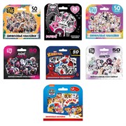 Наклейки виниловые НАБОР 50 штук, ассорти 7 дизайнов, PY, 64854, 665589