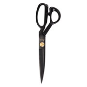 Ножницы портновские 290 мм, КЛАССИЧЕСКИЕ, черные, ручки с силиконовым покрытием, ОСТРОВ СОКРОВИЩ, 665599