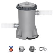 Картриджный фильтр-насос 2006 л/ч, картридж II, для бассейнов от 366 до 457 см, BESTWAY, 58383