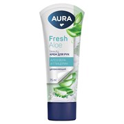 Крем для рук увлажняющий 75 мл, AURA BEAUTY "Алоэ вера и глицерин", 14858