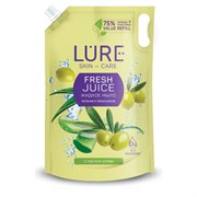 Мыло-жидкое 500 мл, LURE SKIN CARE, с маслом оливы, дой-пак, 8199