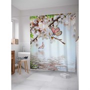 Шторка-занавеска для ванной JoyArty Бассейн для бабочек