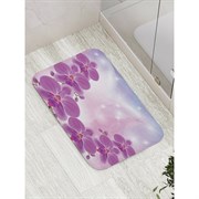 Противоскользящий коврик для ванной, сауны, бассейна JoyArty Веточки орхидеи