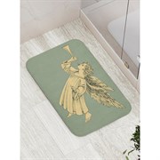 Противоскользящий коврик для ванной, сауны, бассейна JoyArty Ангелочек с трубой