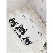 Противоскользящий коврик для ванной, сауны, бассейна JoyArty Приветливые коты