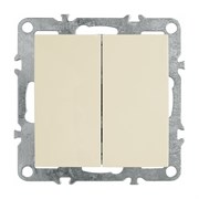 Двухклавишный выключатель Stekker Эрна