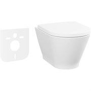 Подвесной безободковый унитаз Lavinia Boho Elegant Rimless