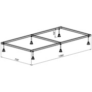 Каркас для литьевого поддона Aquanet 0.5