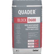 Монтажный тонкошовный клей для ячеистых блоков Dauer quader block