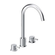 Смеситель для умывальника Damixa Scandinavian Pure встраиваемый в столешницу, трёхсекционный, хром