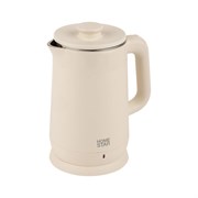 Чайник HomeStar hs-1006 1.8 л, бежевый, двойной корпус