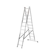Двухсекционная алюминиевая лестница Вихрь ЛА