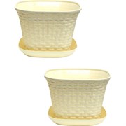 Квадратное кашпо Violet N-Kahpo-2/-36461-26