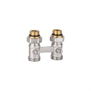 Запорно-присоединительный узел для нижнего подключения радиаторов прямой KROMWELL EU.ST6015045