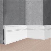 Ударопрочный влагостойкий напольный плинтус под покраску Stenopol C7105