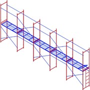 Комплект рамных лесов МЕГА 774