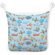 Настенная сетка-органайзер для ванной для игрушек JoyArty Воздушный транспорт