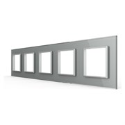 Рамка для розетки LIVOLO BB-C7-SR/SR/SR/SR/SR-15