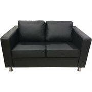 Двухместный диван Мягкий Офис черный