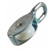 Оцинкованный одинарный одношкивный блок МЕТАЛЛСЕРВИС SIMPLEX-PL