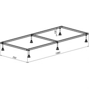 Каркас для литьевого поддона Aquanet 0.7