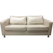 Трехместный диван Мягкий Офис серебристый