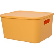 Корзина пластиковая для хранения HANDY HOME Оптима, Д265 Ш185 В100, желтый