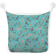 Настенная сетка-органайзер для ванной для игрушек JoyArty Отряд динозавров