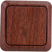 Двухклавишный выключатель INTRO Quadro