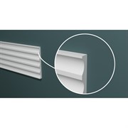 Ударопрочный влагостойкий стеновой молдинг-панель под покраску Decor-Dizayn Грани