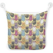 Настенная сетка-органайзер для ванной для игрушек JoyArty Стильные котики